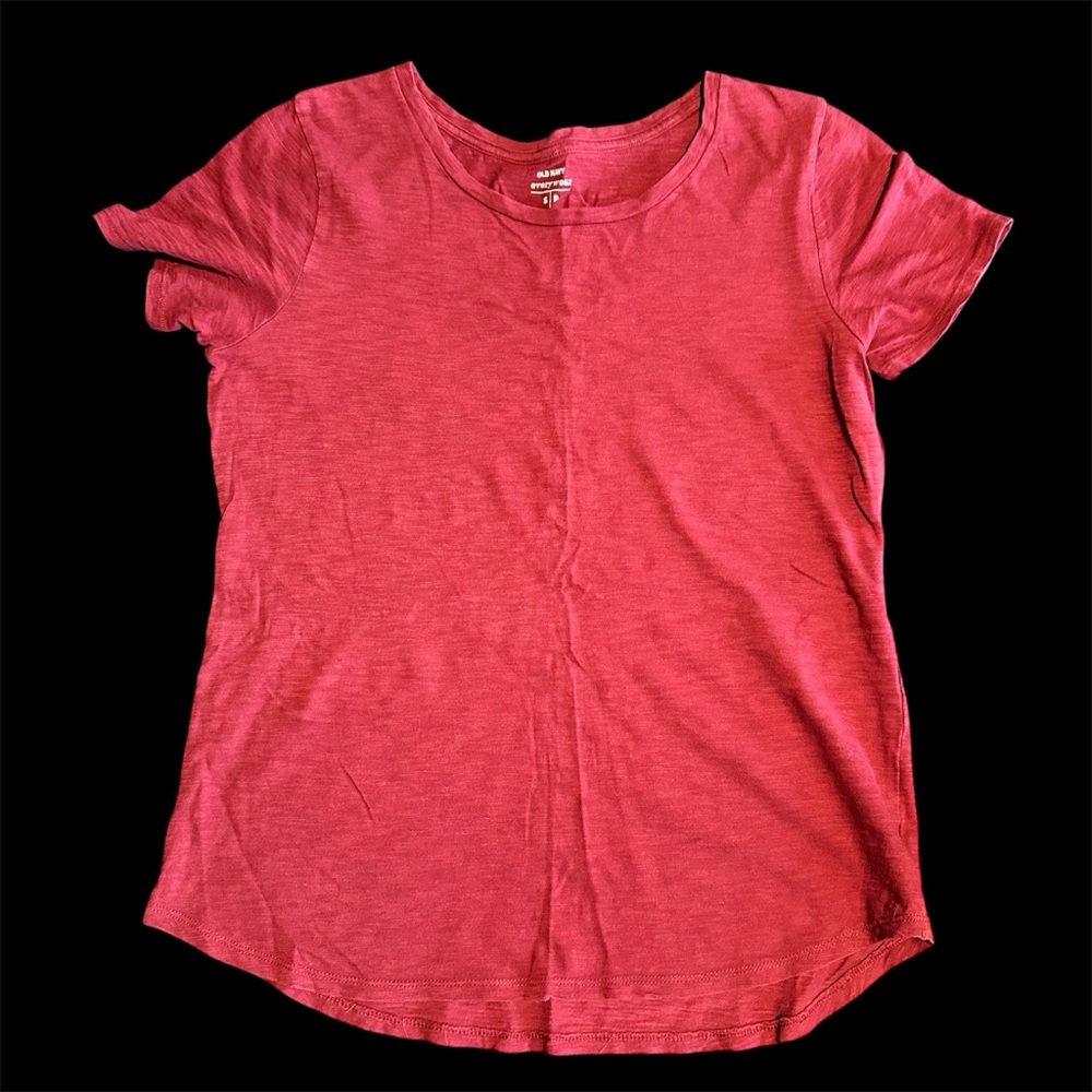 Old Navy Womens Short Sleeve Tee in Burgundy Small